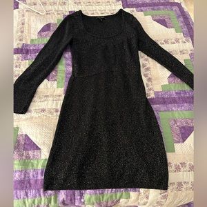 White House Black Market sparkle sweater dress